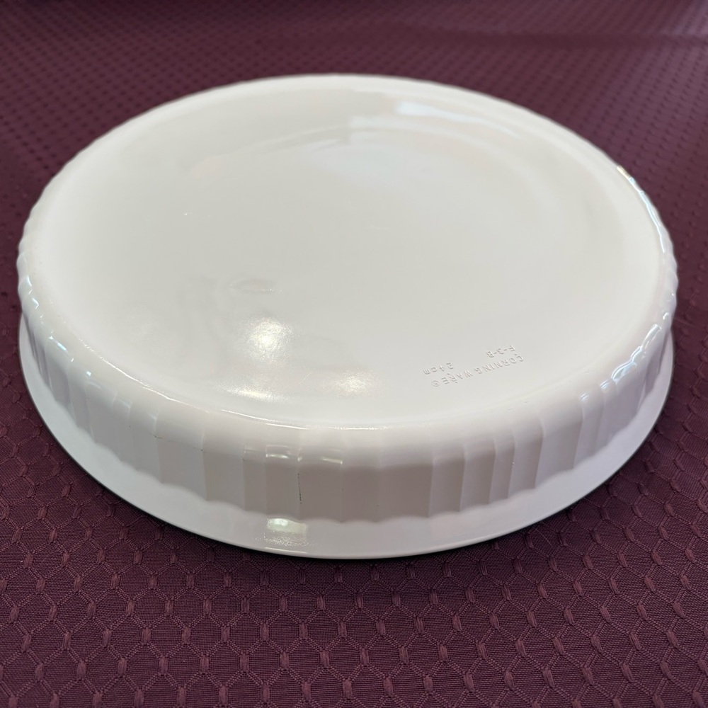 Corning Ware French White Quiche Baking Dish F-3-B, 24cm, 10 Inch Round - Picture 3 of 7